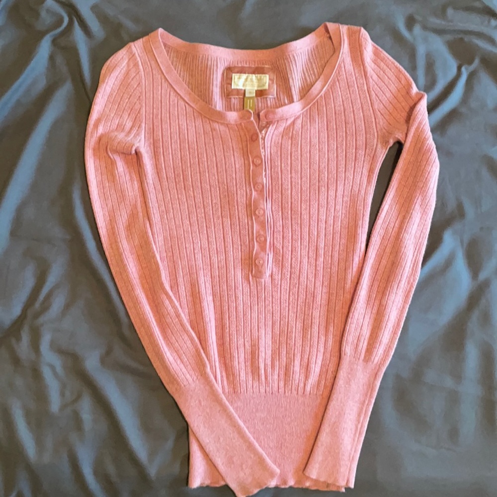 American Eagle Outfitters pink button up small